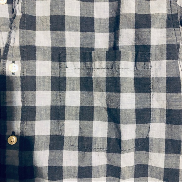 Men’s J.Crew blue checkered button up slim fit Med - Picture 3 of 5